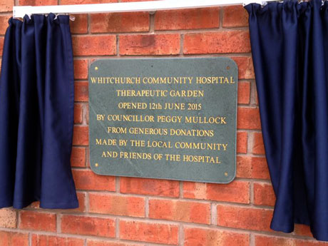 The plaque with the details of the opening on 12th June 2015